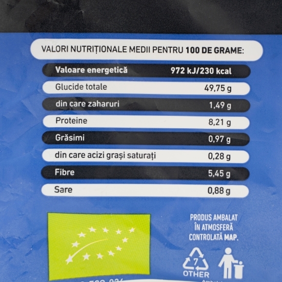 Pâine ecologică semialbă, artizanală cu maia sălbatică 400g