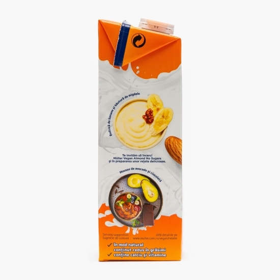 Băutură vegetală pe bază de migdale, fără zahăr 1l