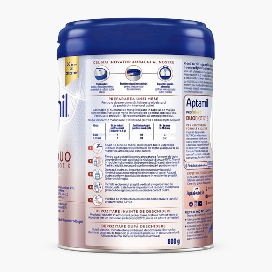 Lapte praf PROfutura DUOBIOTIK 2, 6-12 luni, Nutricia, 800g