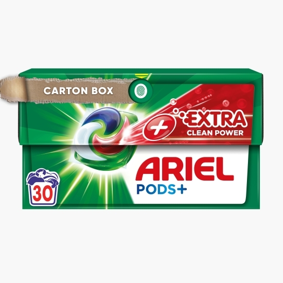 Detergent de rufe capsule All in one Pods +Extra Clean Power, 30 spălări 