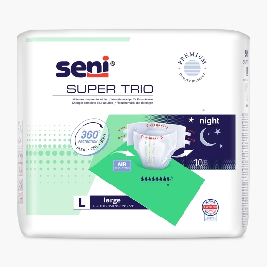 Scutece adulți Super Trio L 10 buc