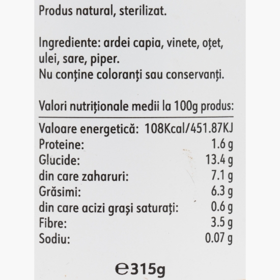 Salată aperitiv cu vinete și ardei capia 315g