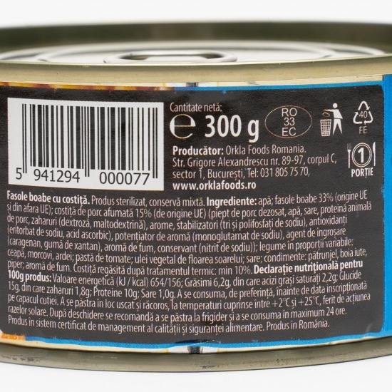 Fasole cu costiță 300g