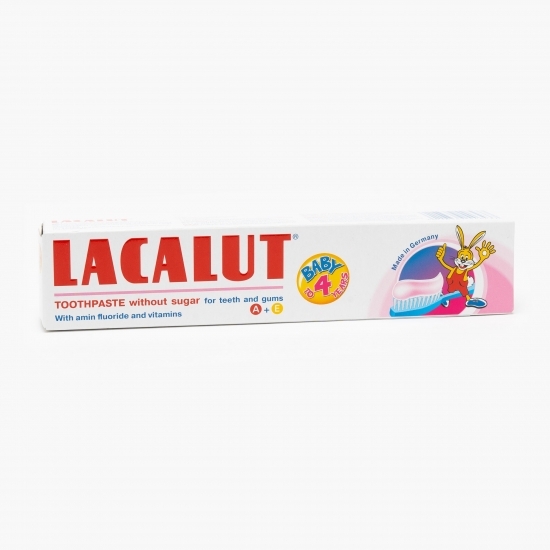 Pastă de dinți pentru copii cu fluor, 4 ani Baby 50ml