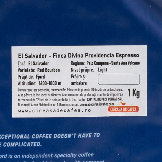 Cafea boabe El Salvador Finca Divina Providencia Espresso 1kg