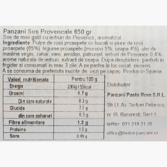 Sos Provencale 650g