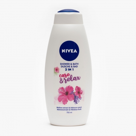 Gel de duș & spumant de baie Relax & Care 0.75l