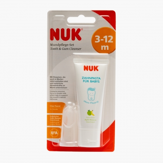 Pastă de dinți 40 ml + degetar 3-12 luni