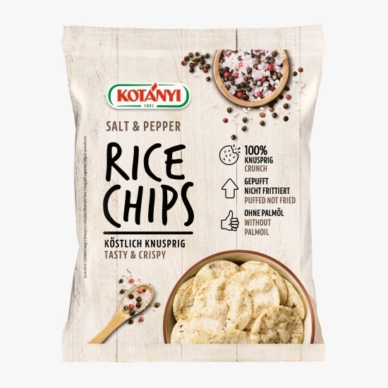 Chips de orez cu sare și piper 60g