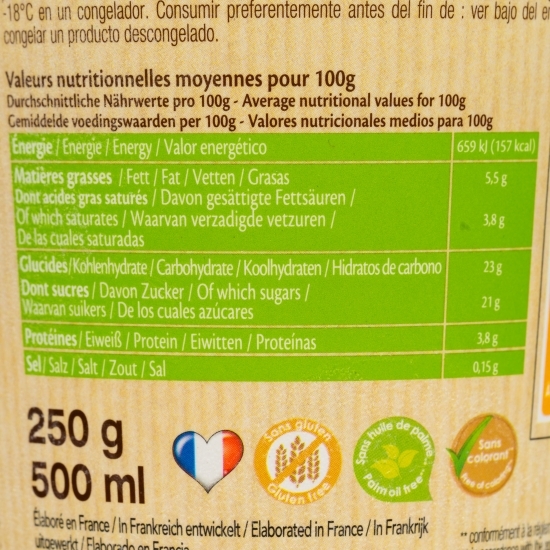 Înghețată eco cu aromă de vanilie 500ml