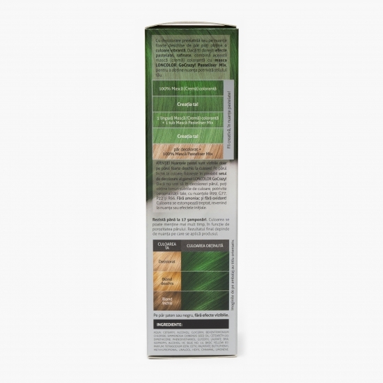 Mască (cremă) colorantă semipermanentă pentru păr G77 verde GoCrazy 100ml