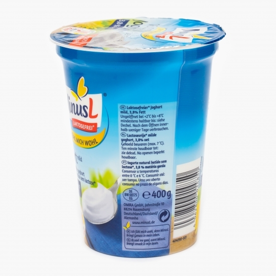 Iaurt fără lactoză 3,8% grăsime 400g