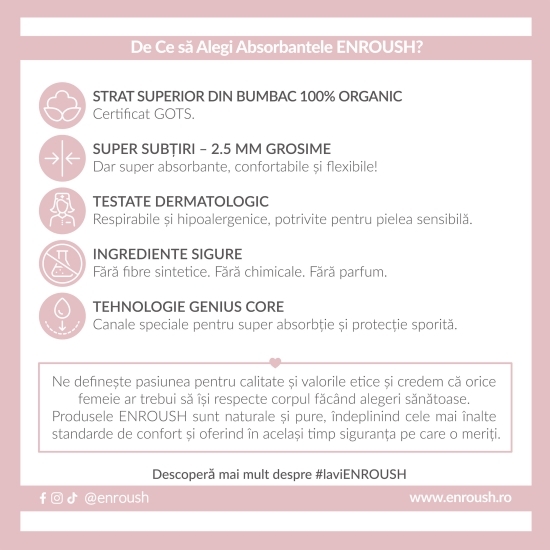 Absorbante bumbac organic Super, 10 buc