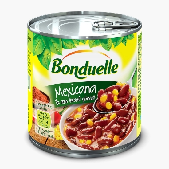 Fasole roșie cu sos picant și porumb Mexicana 430g