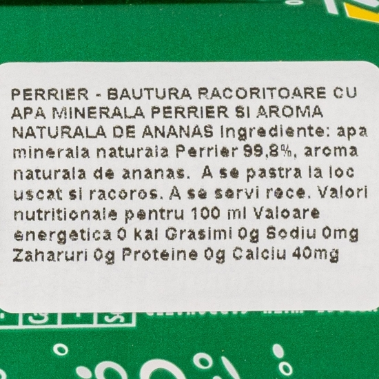 Apă minerală cu aromă de ananas 250ml