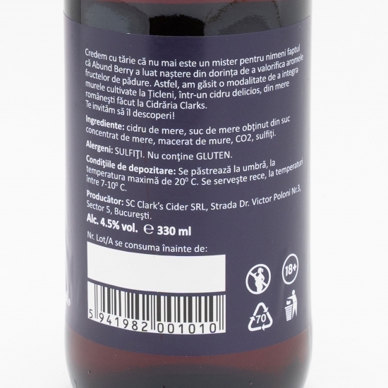 Cidru de mere Berry Magic sticlă 0.33l