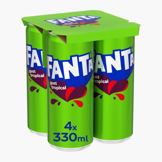 Băutură carbogazoasă Tropical doză 4x0.33l