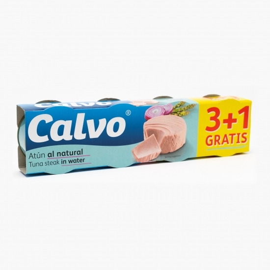 Ton în sos natur 4x80g