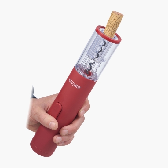 Tirbușon electric + accesoriu pentru folie, 26cm