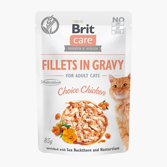 Hrană umedă pentru pisici adulte Choice Chicken, 85g