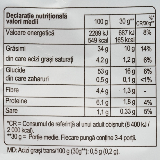 Chipsuri ondulate din cartofi cu sare, Wavy 115g