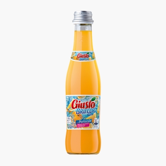 Băutură răcoritoare carbogazoasă cu gust de portocale Brifcor 250ml