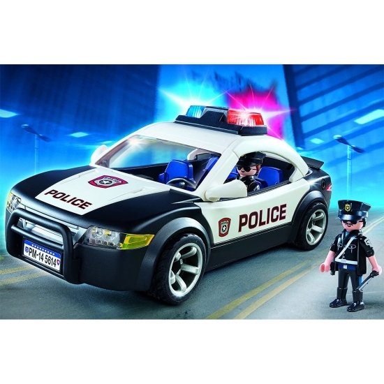 Set figurine - mașină de poliție, 3+ ani