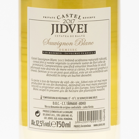 Vin alb demisec Sauvignon Blanc 0.75l