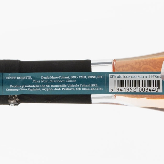 Vin rose sec Cuvée Dolette, 13%, 0.75l 