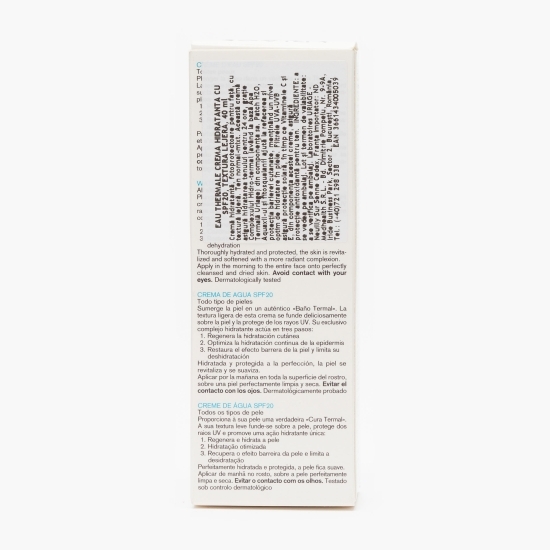 Cremă hidratantă și protectoare Eau Thermale - Rich Water Cream SPF20 40ml