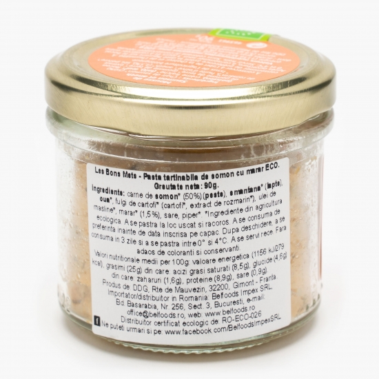 Pastă tartinabilă de somon cu mărar eco 90g