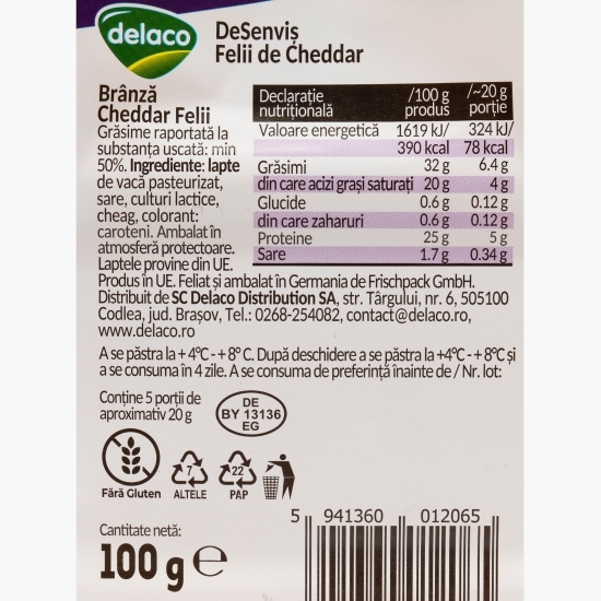 Cedar felii DeSenviș 100g