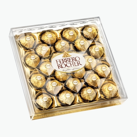 Praline crocante cu ciocolată, napolitană și alune de pădure 24 buc (300g)