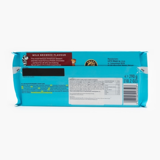Ciocolată cu lapte și umplutură cu aromă de brownie 290g