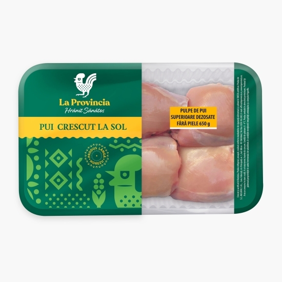 Pulpe de pui superioare dezosate 650g