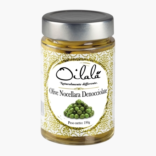 Măsline verzi Nocellara, fără sâmburi, 190g