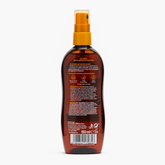 Ulei spray bronzare rapidă fără SPF, 150ml