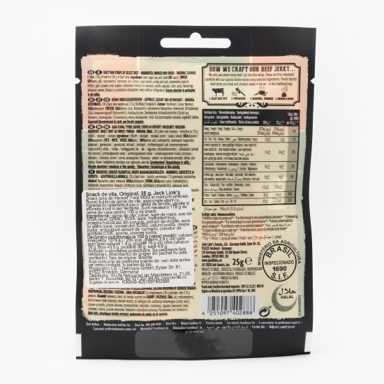 Chipsuri de vită Original, Beef Jerky 25g