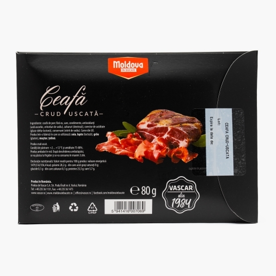 Ceafă crud-uscată, feliată 80g