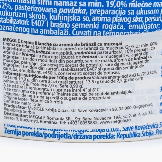 Cremă de brânză cu aromă de brânză cu mucegai 150g
