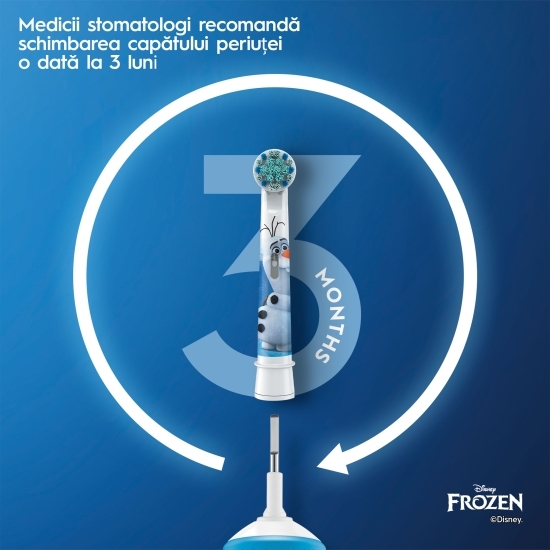 Periuță de dinți electrică D100 Vitality Frozen, pentru copii