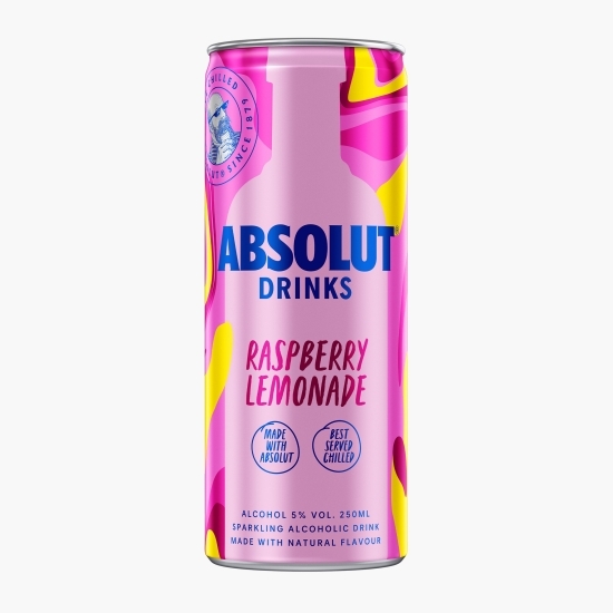 Cocktail vodcă cu zmeură și lămâie 5% alc. 0.25l