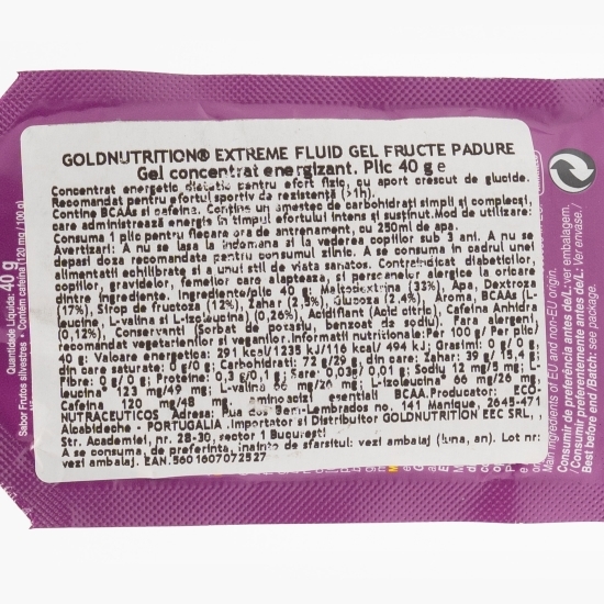 Extreme Fluid gel aromă fructe de pădure 40g