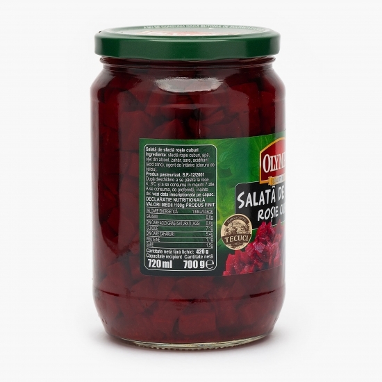 Salată de sfeclă roșie cuburi 700g