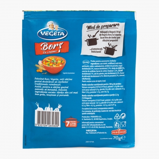 Condiment Borș cu legume 70g