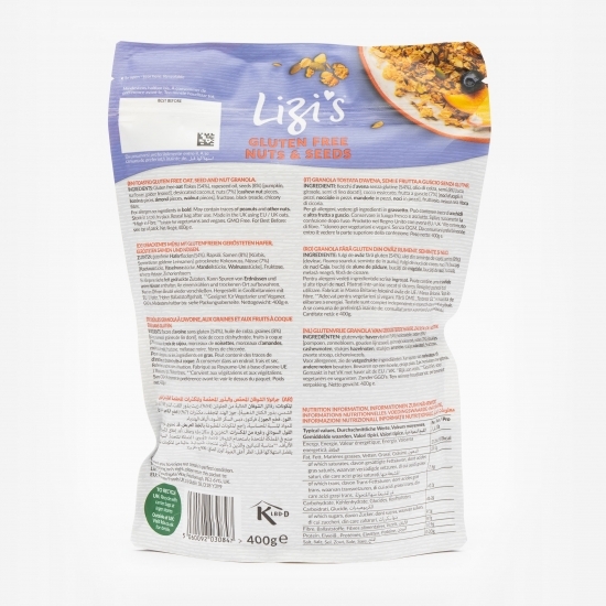 Granola fără gluten nuci și semințe 400g