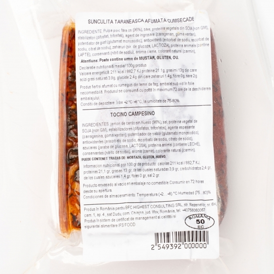Șunculiță țărănească afumată cumsecade 400g