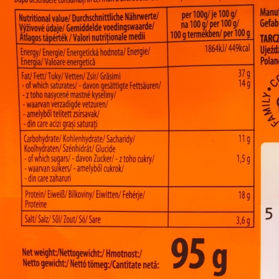 Cârnați sticks cu umplutură de cheddar 95g