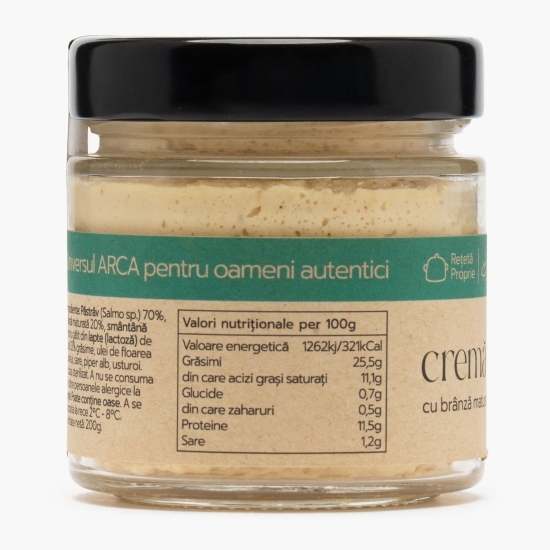 Cremă de păstrăv cu brânză maturată, 200g