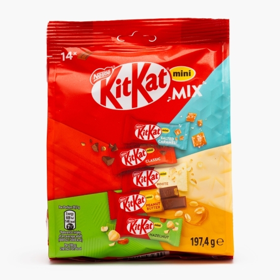 Mix napolitane cu ciocolată, 14 bucăți, 197.4g